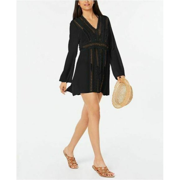 Raviya Other - Raviya Swimsuit Cover Up Tunic Dress Black